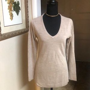 Taupe/light brown v neck sweater